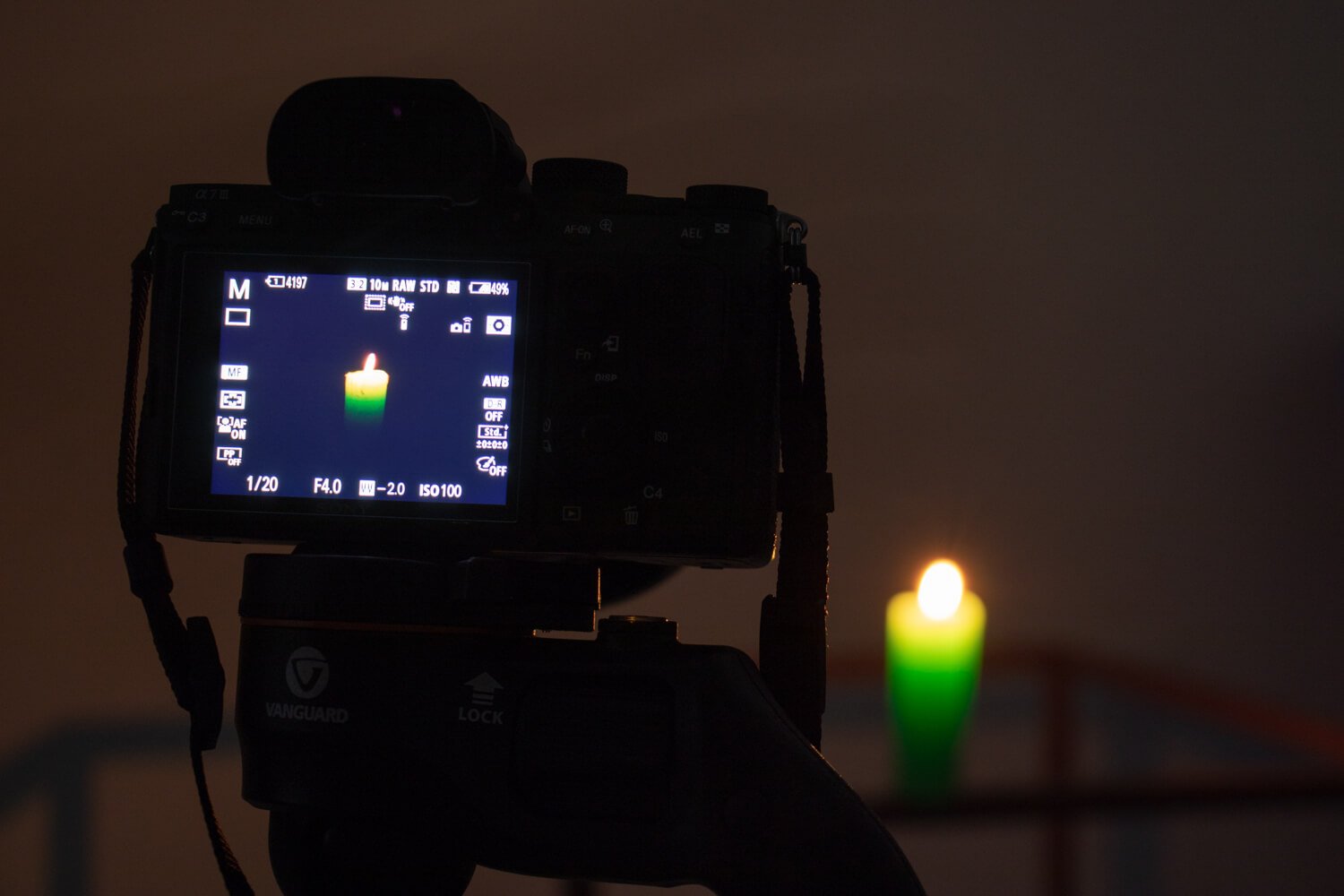 Candle light photography