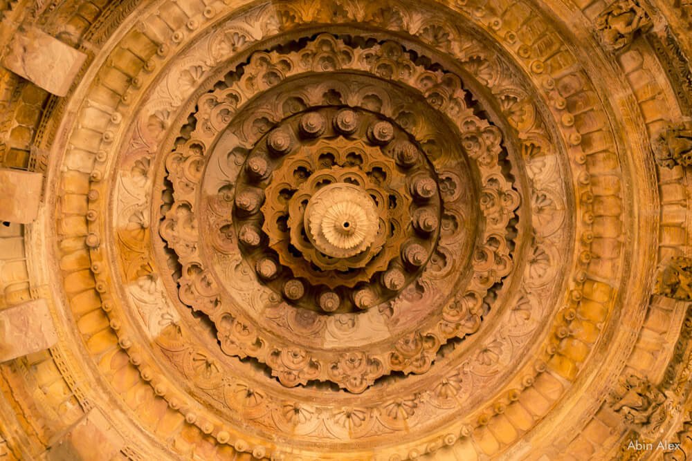Modhera-Sun-Temple-Ceiling-Lotus-Carving-abinalex