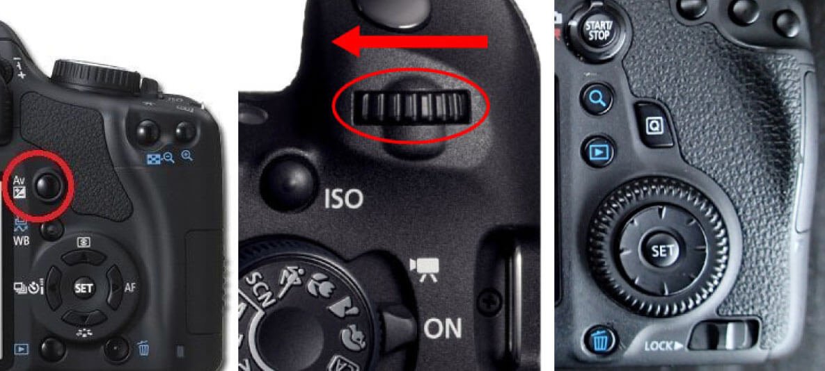 how to set aperture in camera