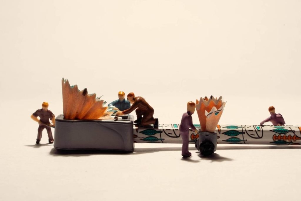 Working  unitedly to sharpen the pencil