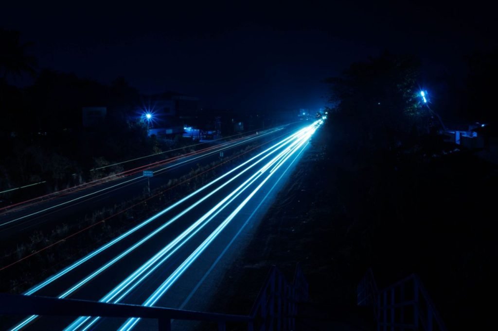 light trails