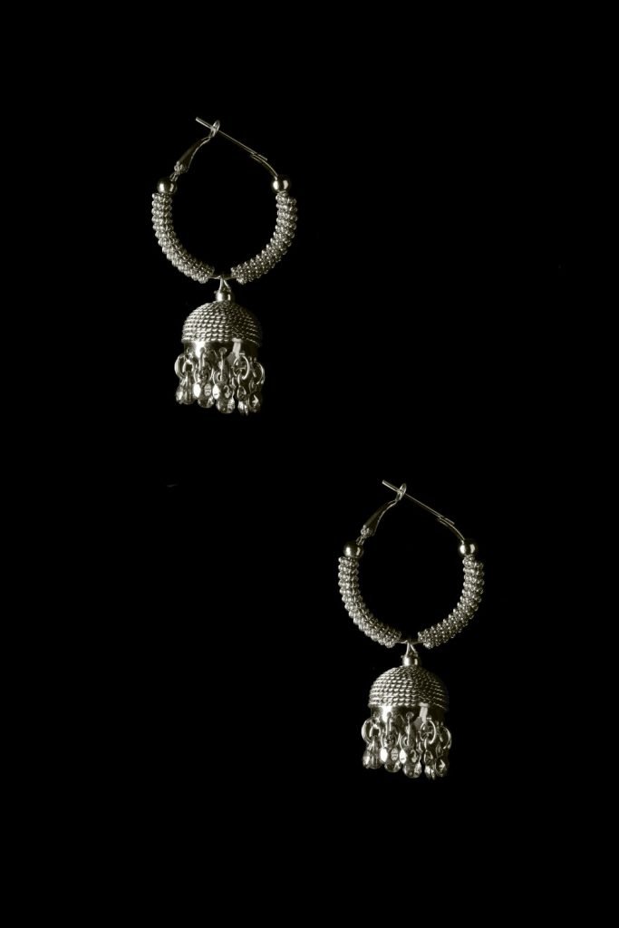 ring arranged in black background