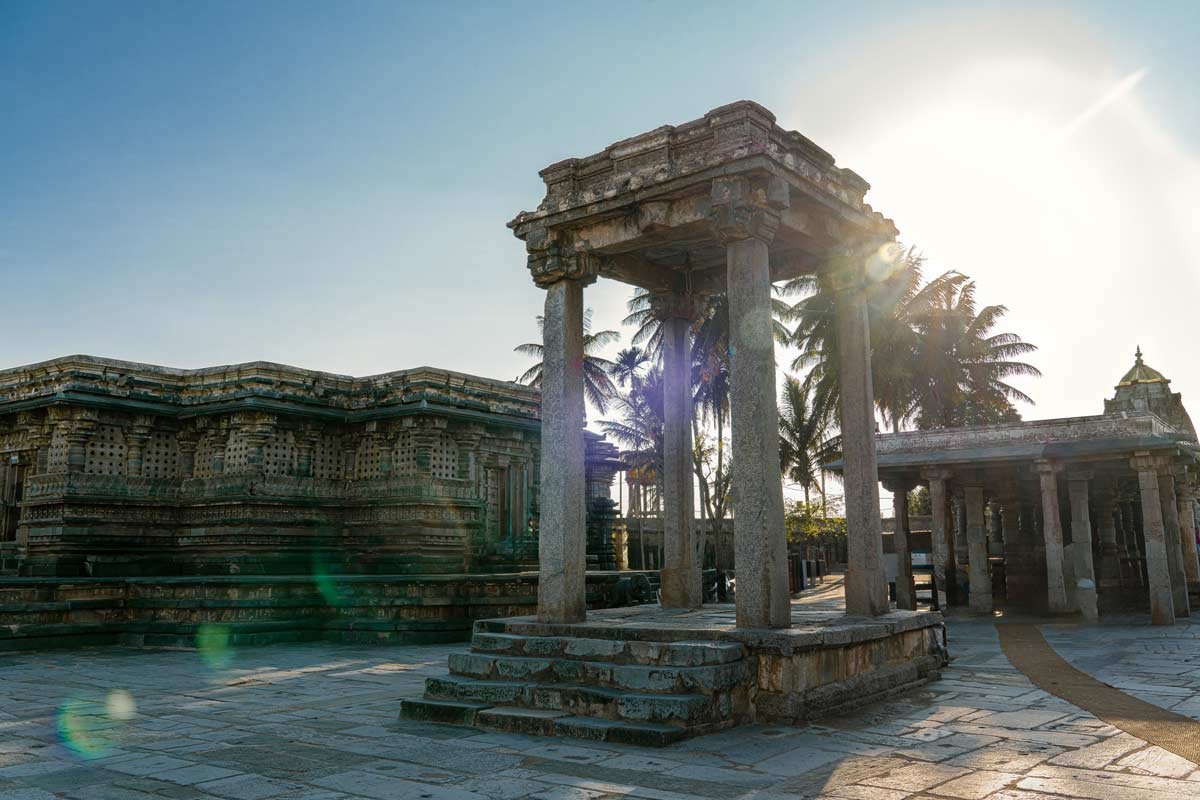 a architecture with sun light