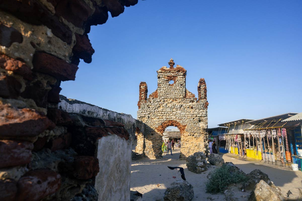 dhanushkodi an abandoned town at the south-eastern tip of Pamban Island
