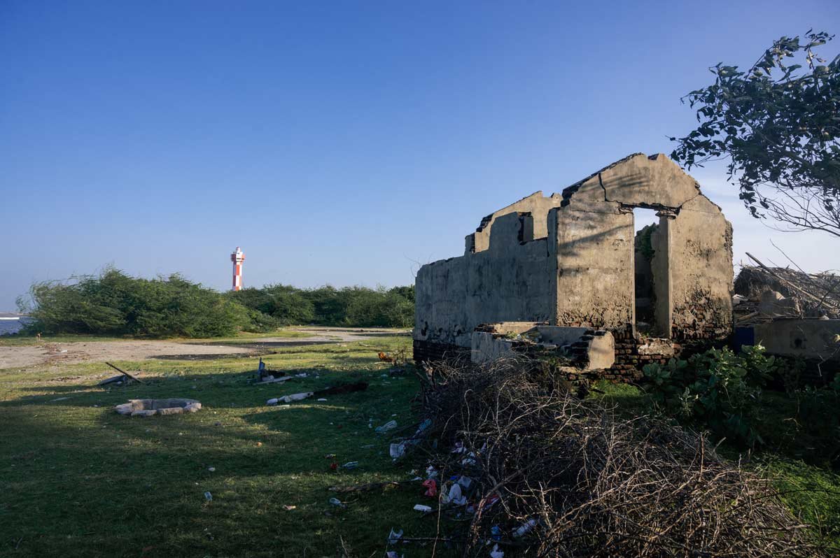 dhanushkodi an abandoned town at the south-eastern tip of Pamban Island