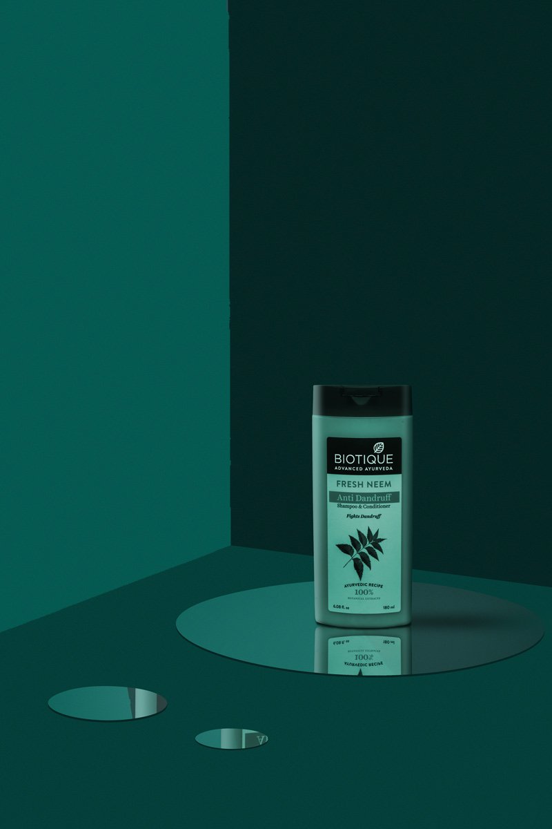 A photo of biotique fresh neem shampoo.