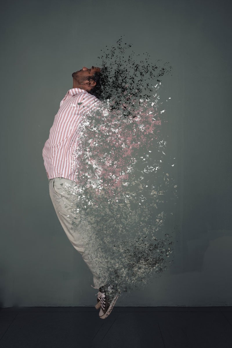 With dispersion editing, I depict delicate Free Mindscapes, portraying inner peace and raw anger in artistic expression.
