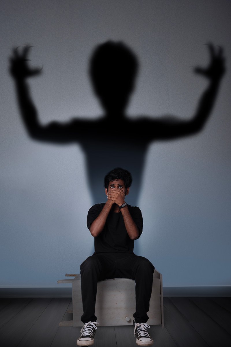 Photographers can produce truly horrifying photographs by catching fear-infused shadows