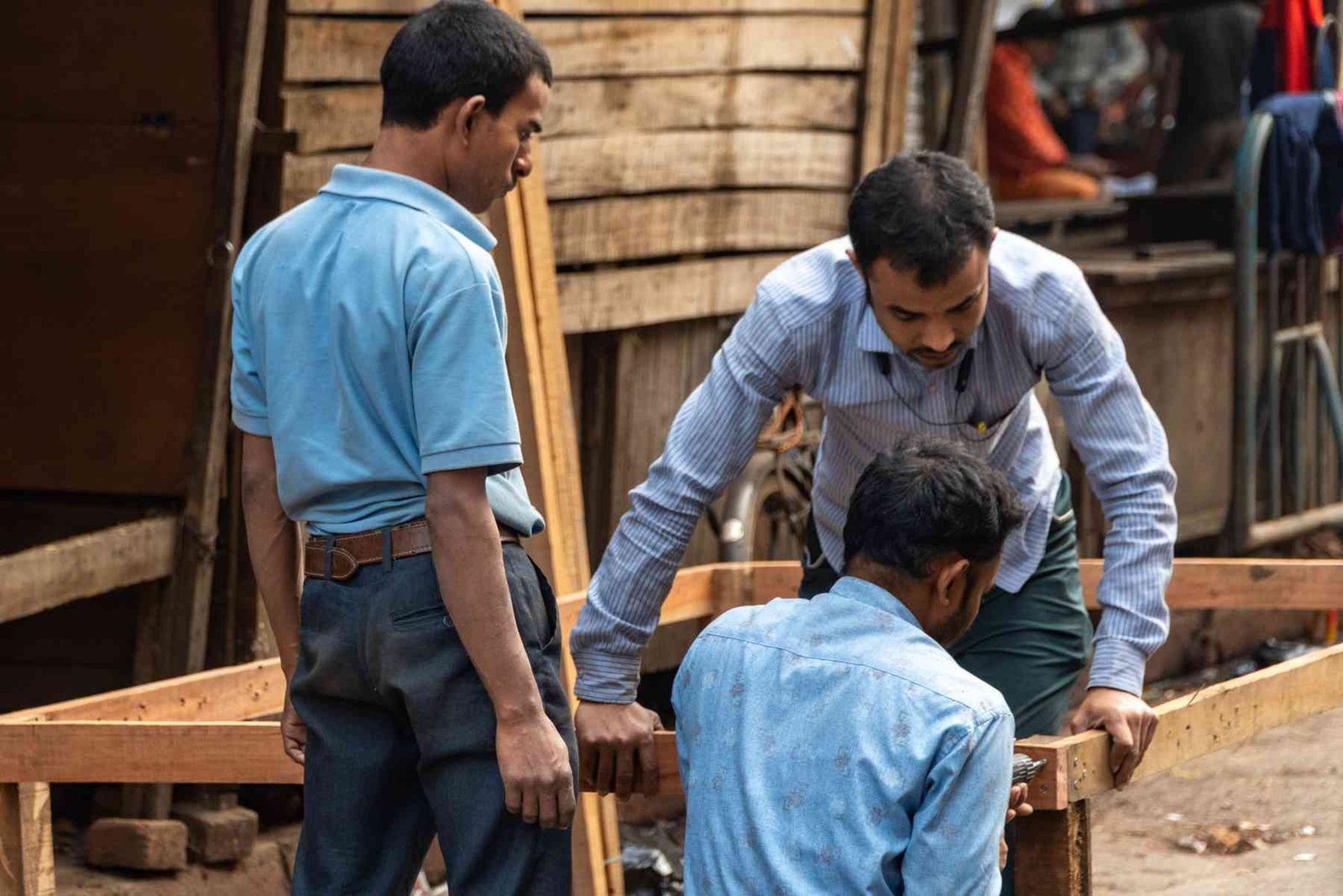 carpenters making furniture's