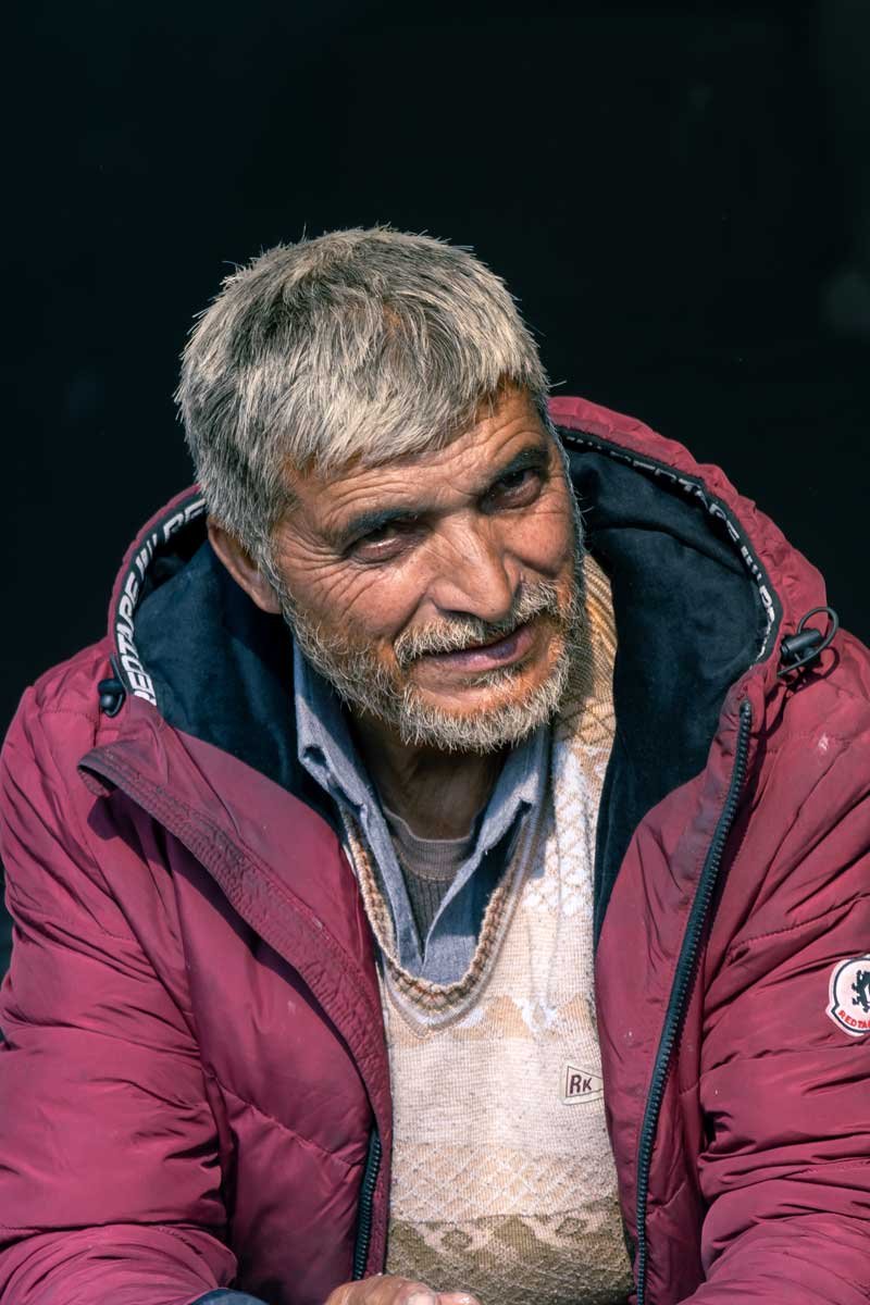 a old man id looking hopeful