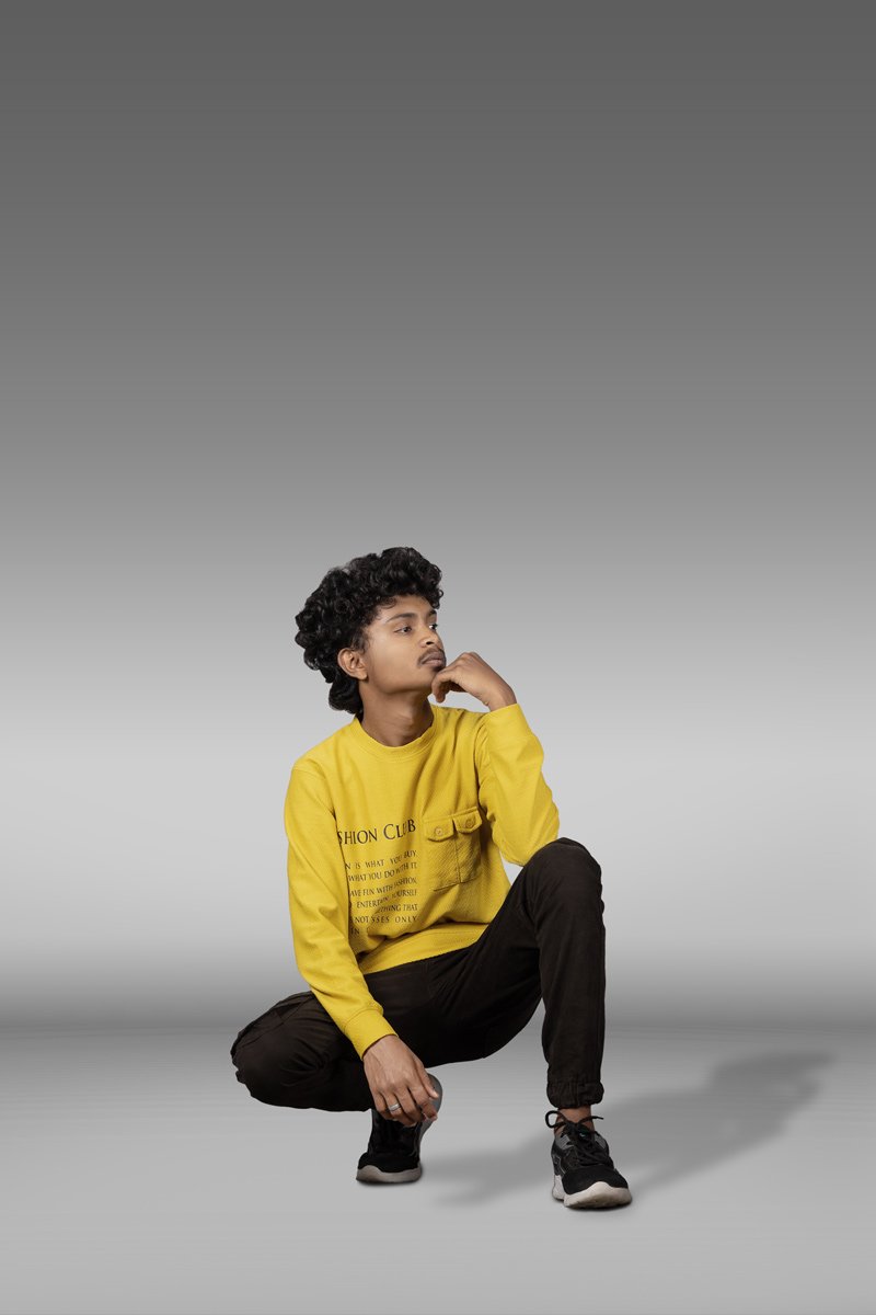 sitting on the ground