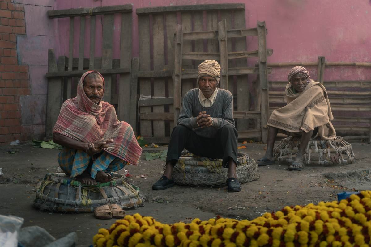 Basket Rest of three old people