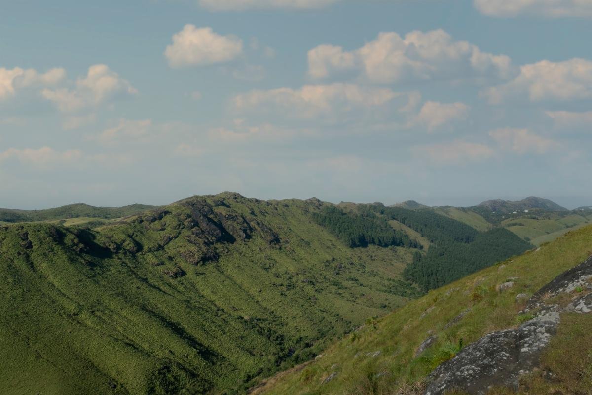 Eternal ridge of green hill