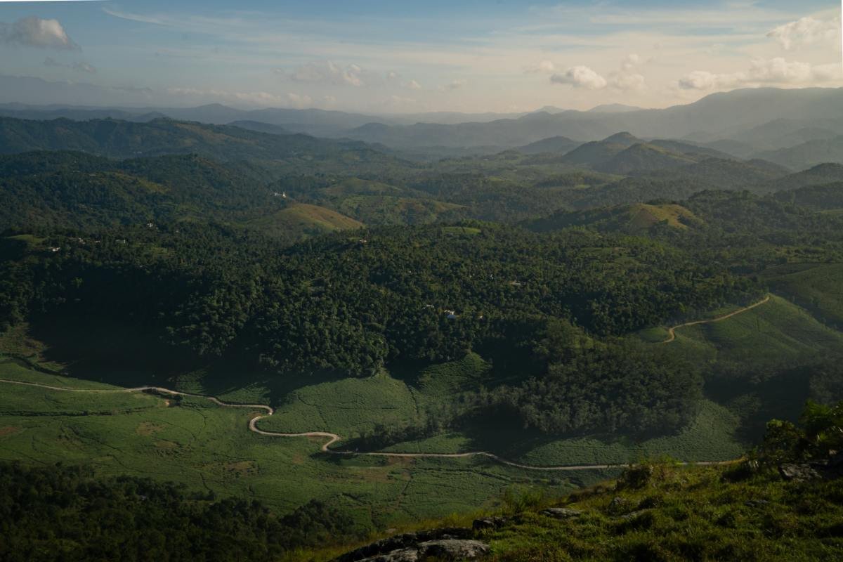 Mountain trails of mountain valley