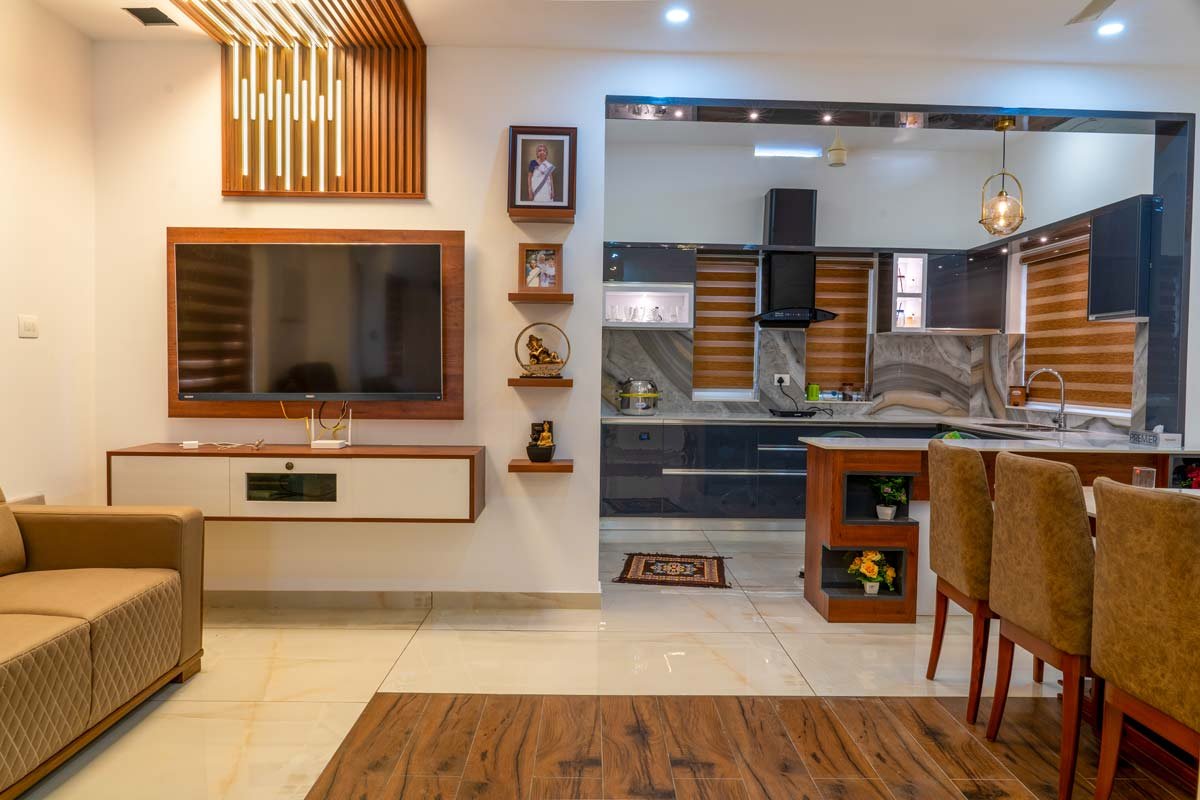 kitchen viewed from living room