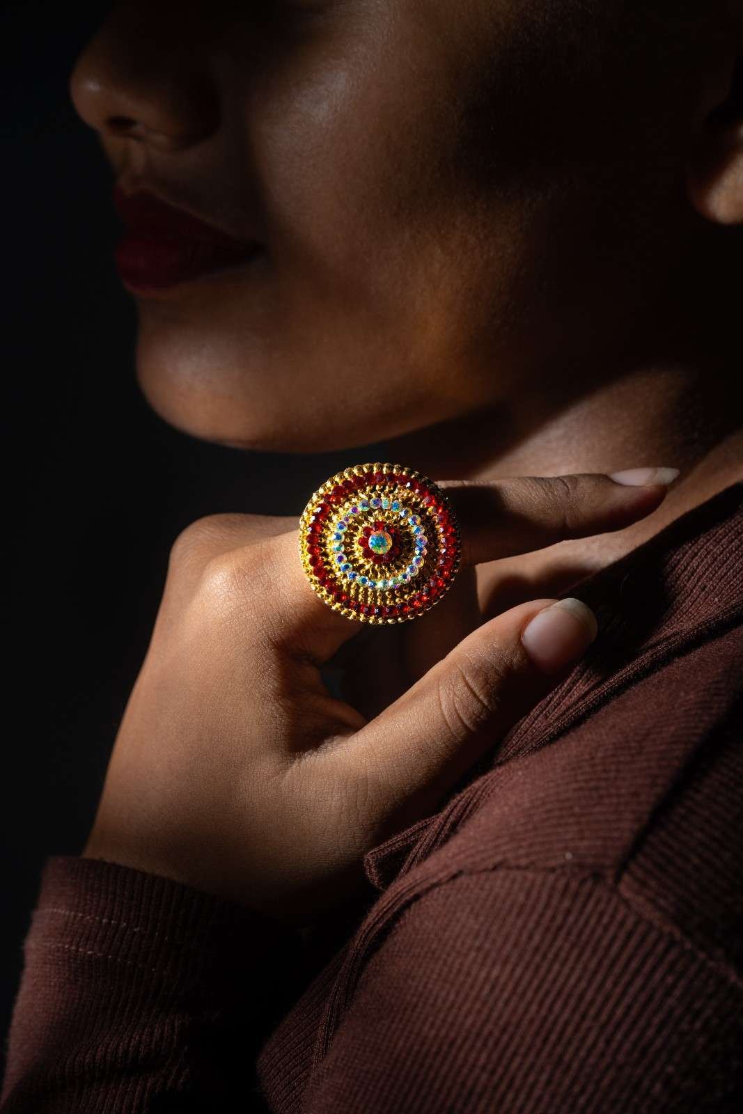ring on the hand making the person more attractive