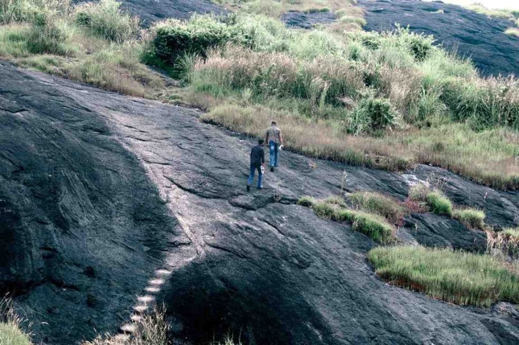steps to mountain top