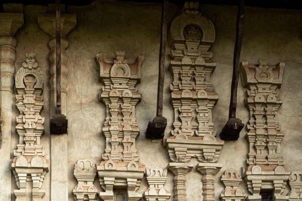 Sculptures on the temple