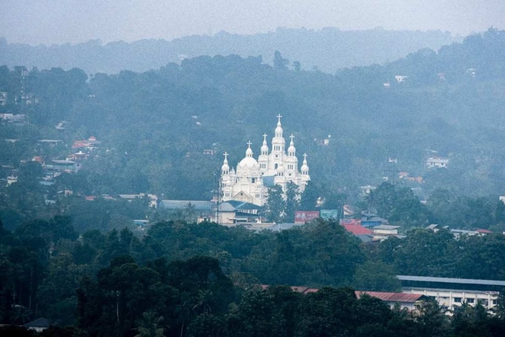 a big church in the outskirts