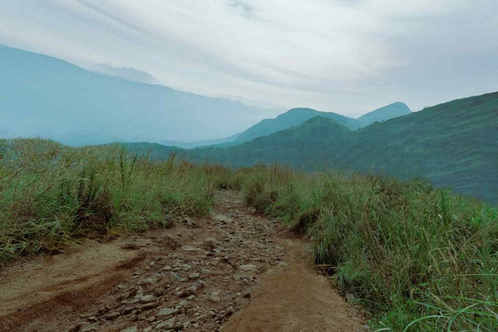 An off-road leading to hill