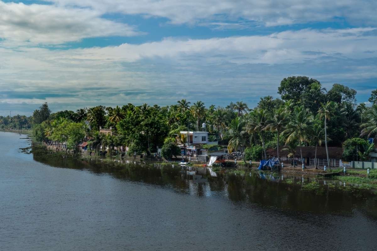 village full of greenery