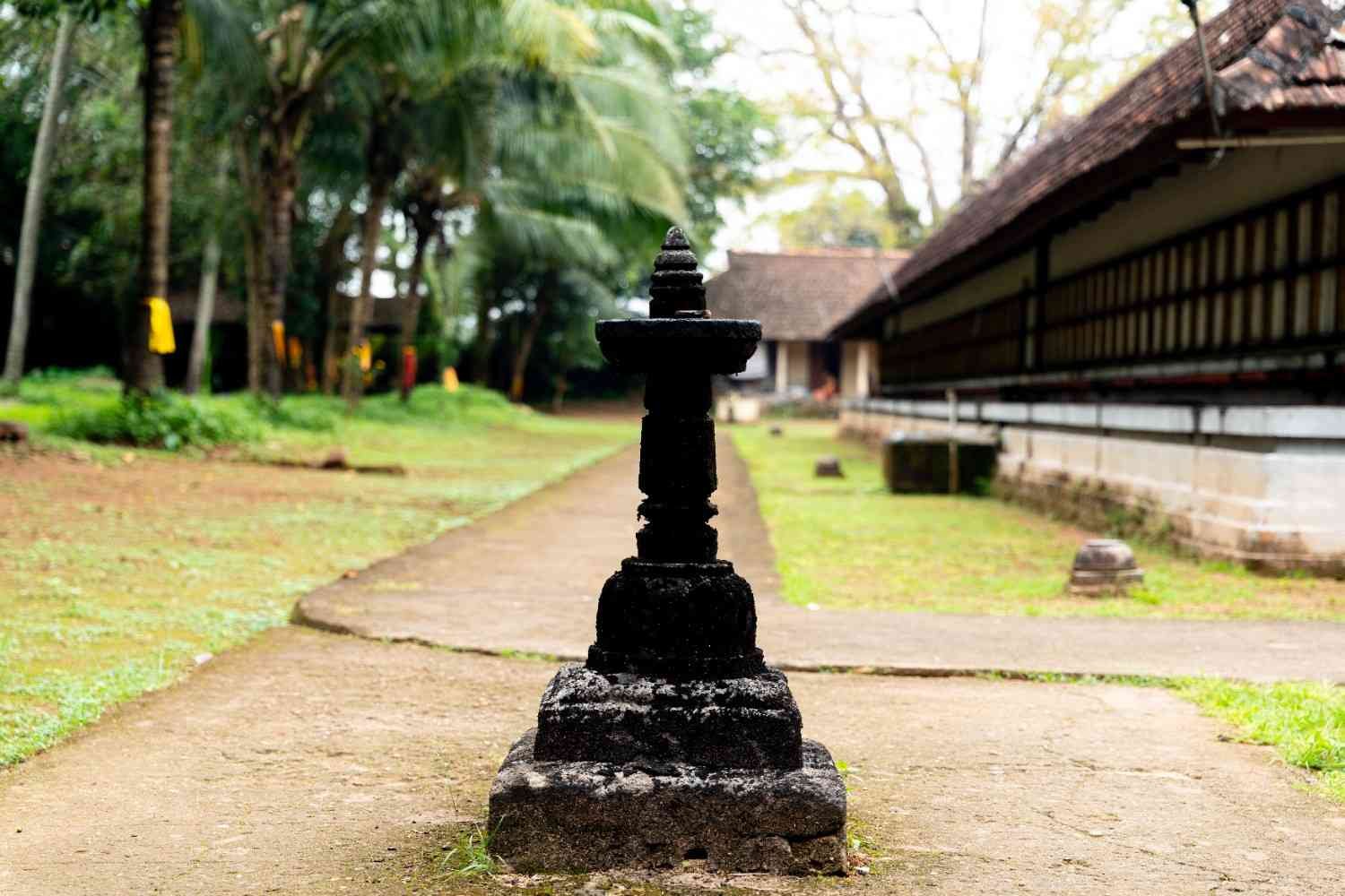 Stone Lamp on temple