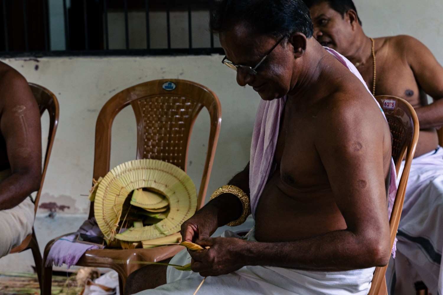 divine person in process of making attire
