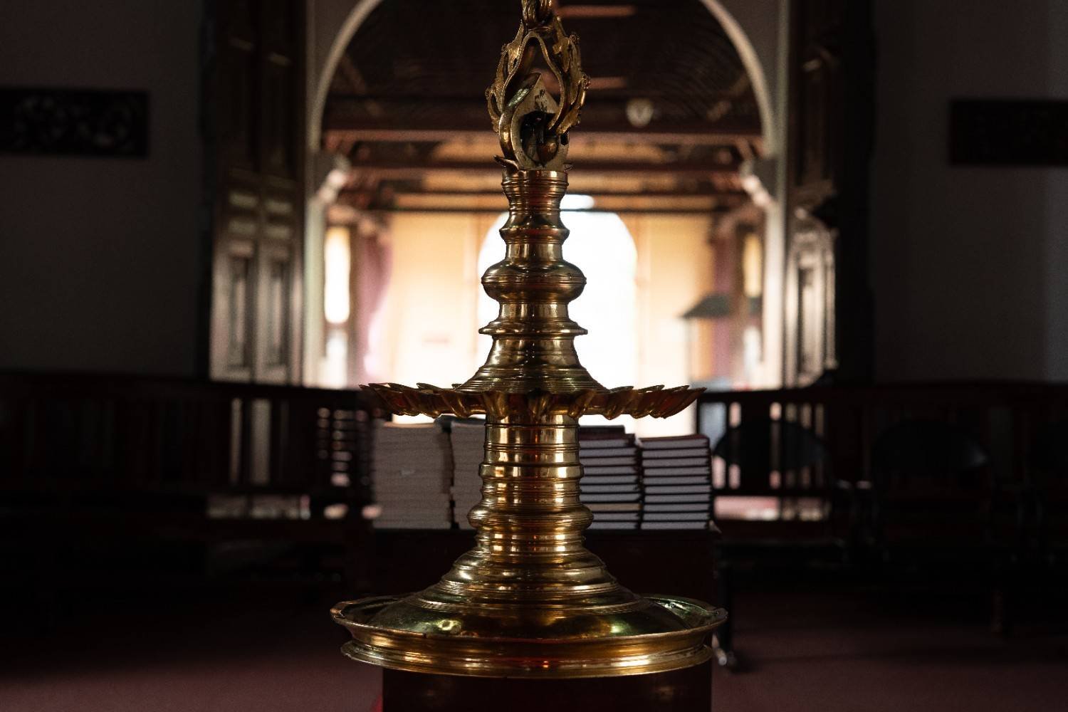 Golden lamp in Cheriyapally