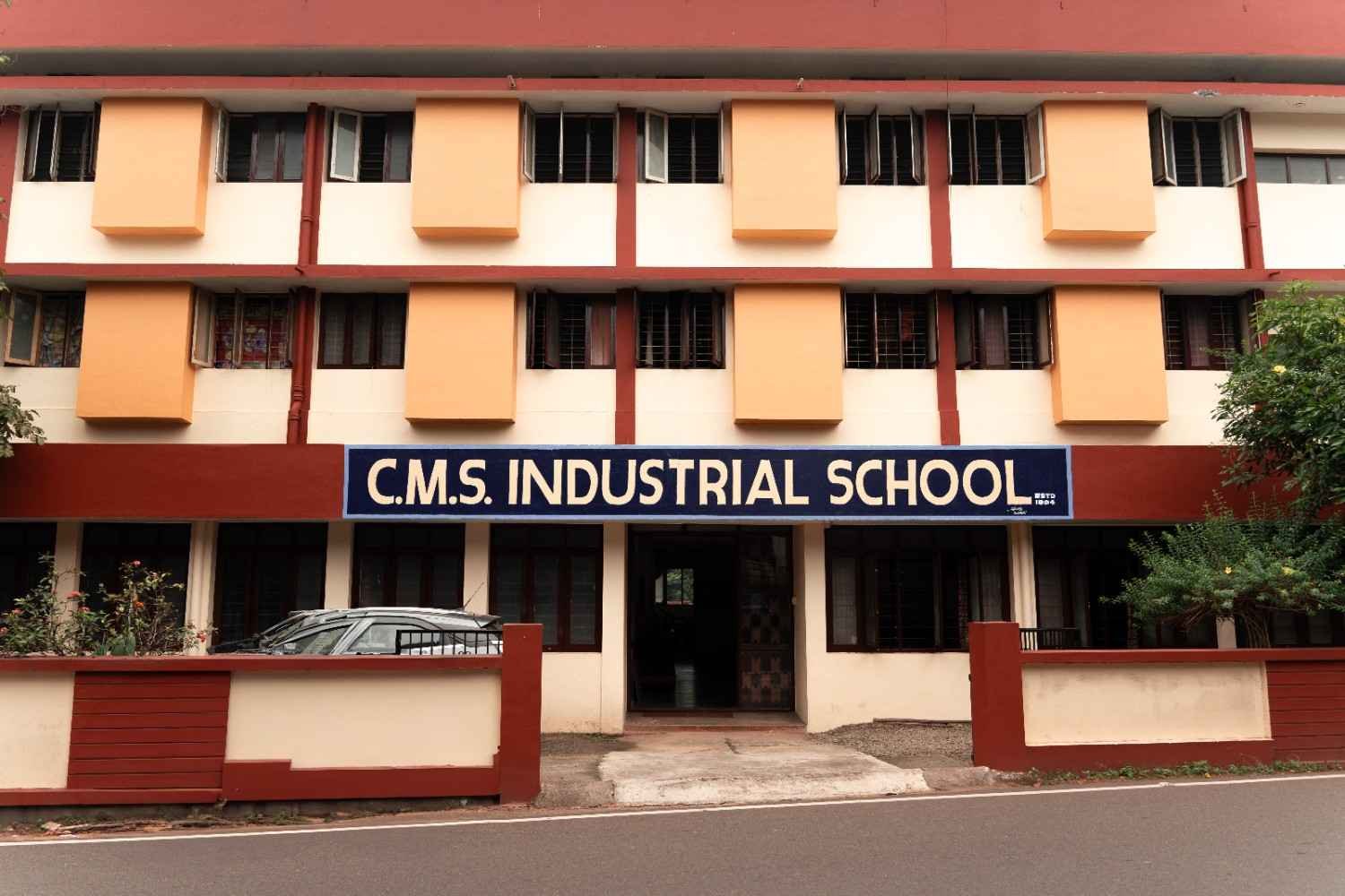Industrial school front view