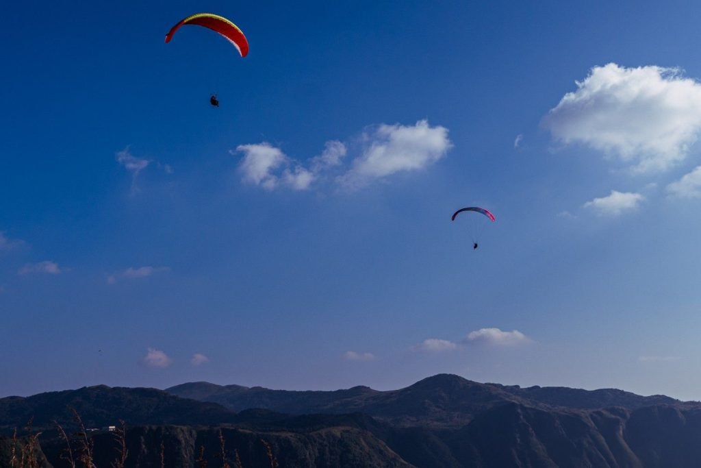 sky explorers gliding in the sky