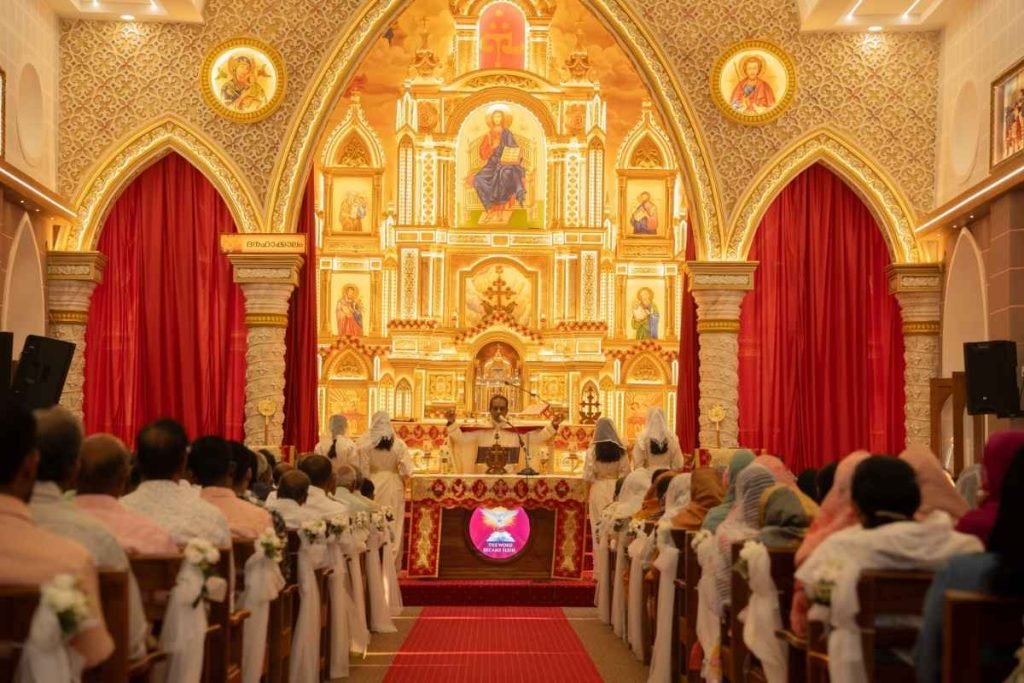 people’s prayer inside the church.