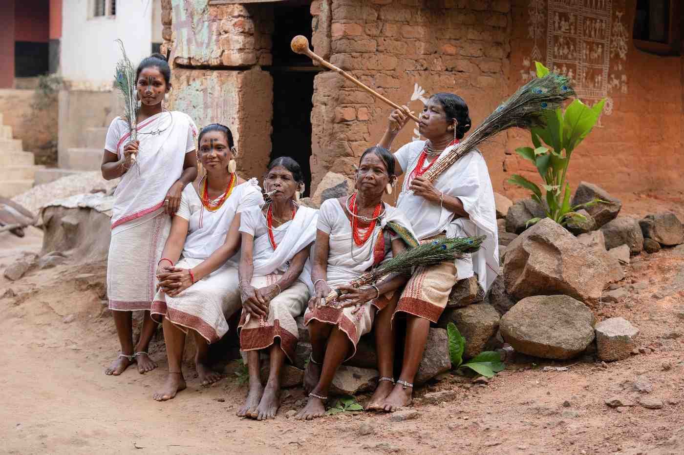 a group of tribes were sitting together 