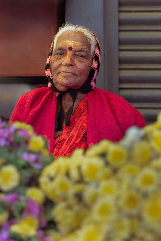 Blooming Heart of an old women shows in the image.