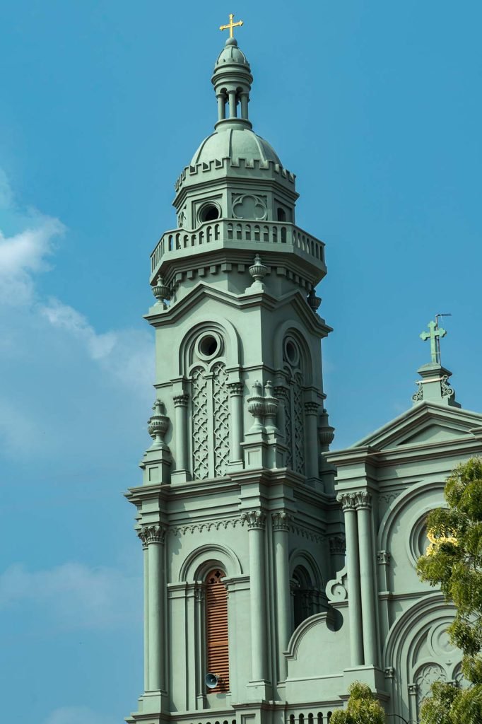 steeple grace of St.James Church in Manapad.