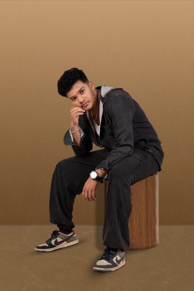 Stylish Ease where a man blends casual and chic.