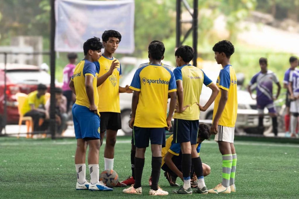 captain giving guidance to his teammates